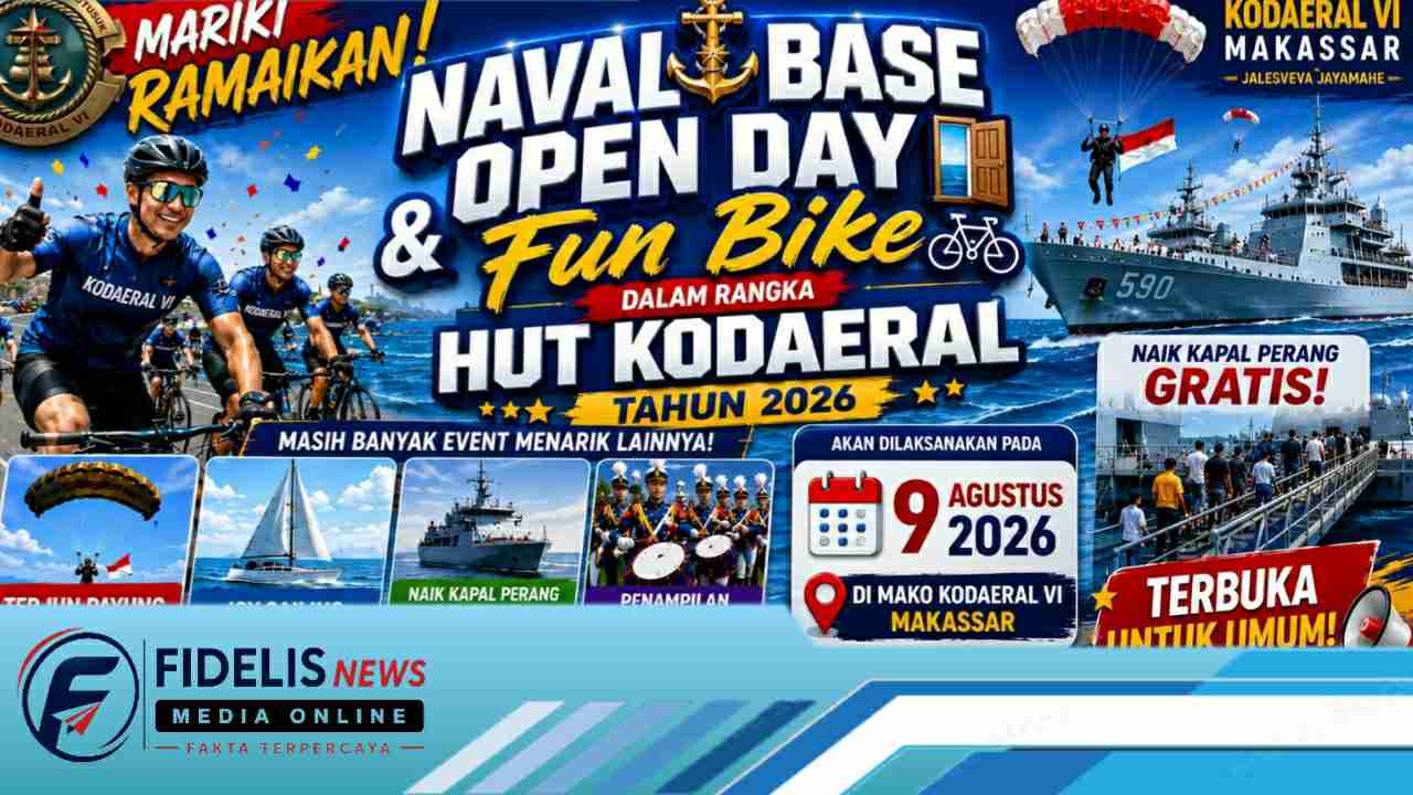 Memperingati HUT Koderal 2026 Makassar Menggelar Naval Base Open Day dan Fun Bike