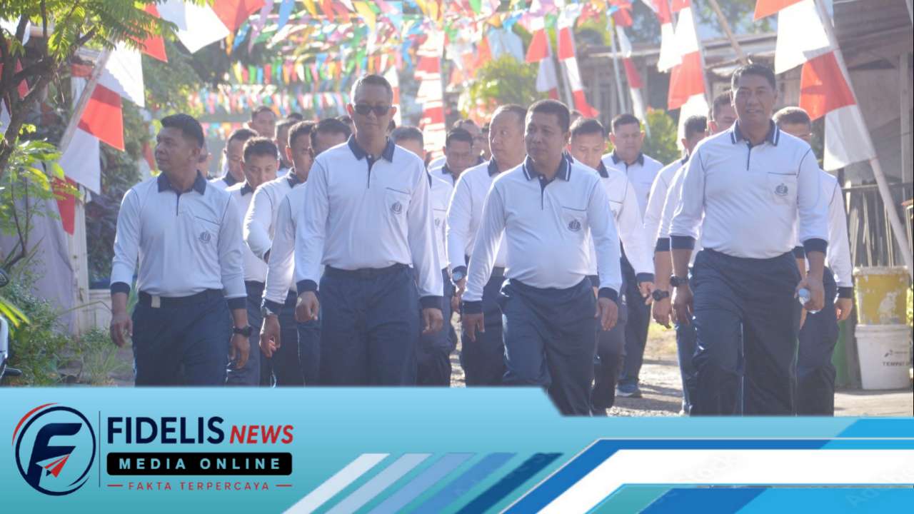 Dankodaeral VI Olahraga Bersama Dengan Prajuritnya Semarak HUT RI ke -81