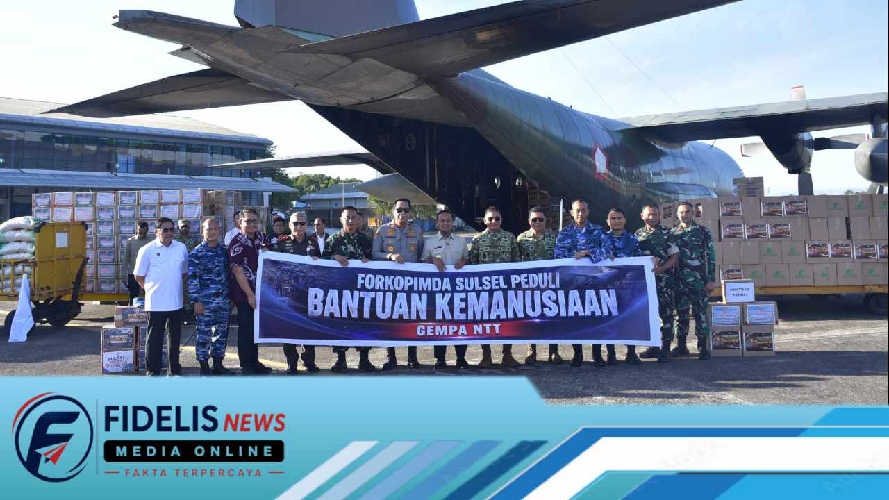 Dankodaeral VI Bersama Forkopimda Sulsel, Peduli Korban Gempa NTT, Lepas Bantuan Kemanusiaan