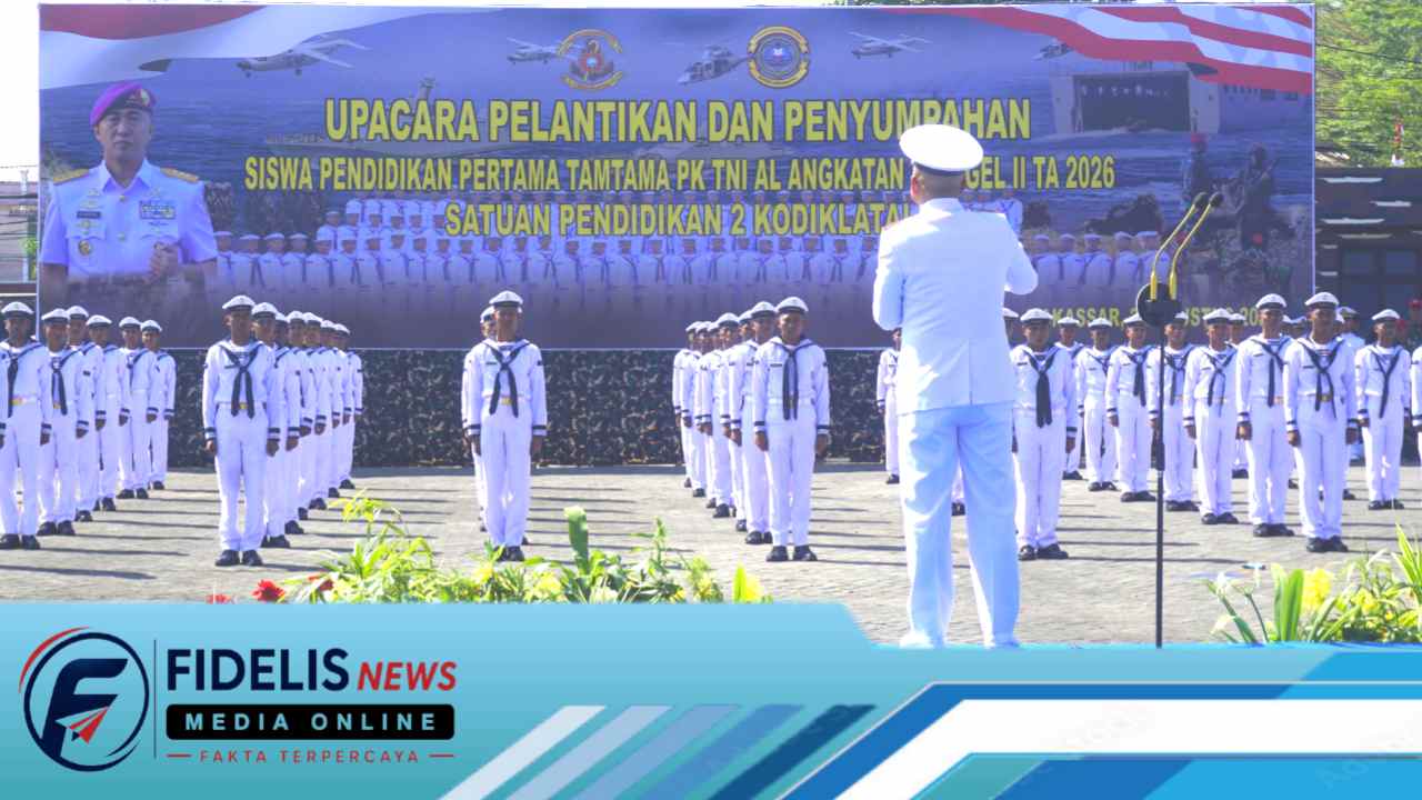 Pelantikan Kesatria Muda Pengawal Samudra Angkatan XLVI Di Satdik-2 Makassar, Resmi di Pimpin Wadan Kodiklatal