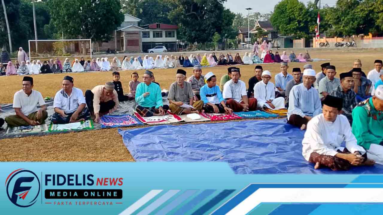 Bhabinkamtibmas dan Warga Tonyaman Shalat Istisqa Memohon Hujan Turun