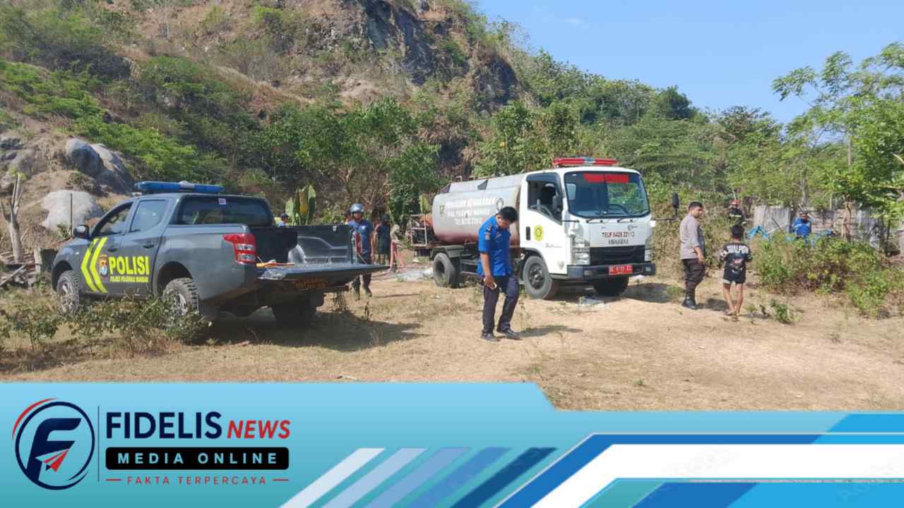 Pastikan Penyebab Karhutla Polres Polman Datangi TKP Kebakaran Lahan di Dusun Rea Jaya