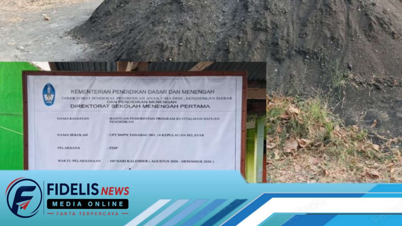Pasir Laut dipakai di Proyek Sekolah Rp.1,817 Miliar, Kepala SMPN Tanahbau Memilih Bungkam