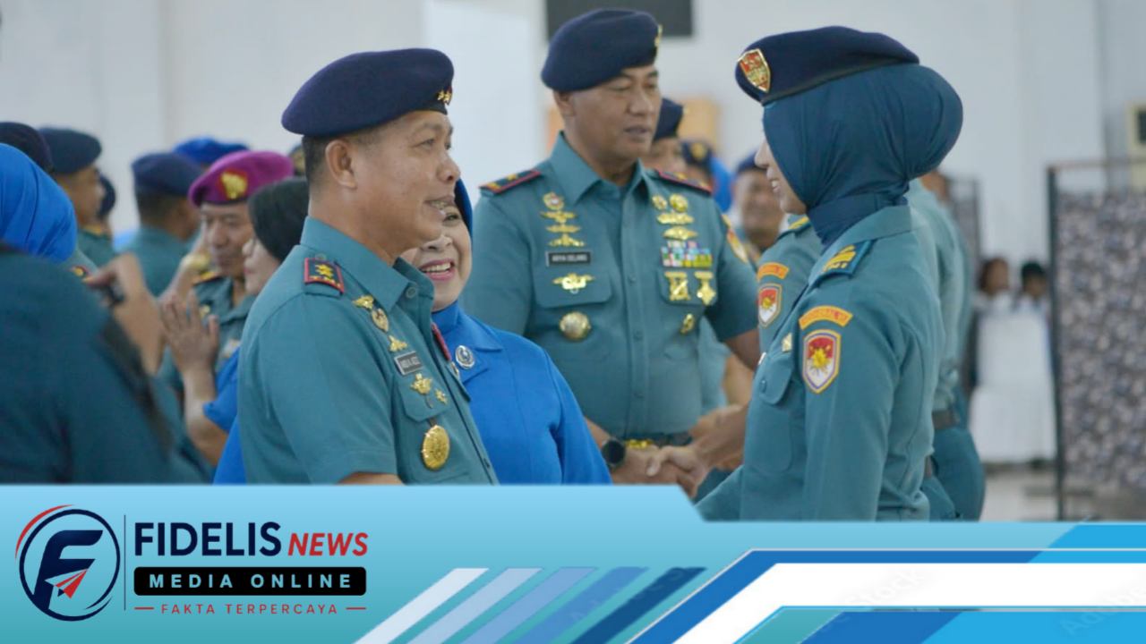 Dankodaeral VI Pimpin Langsung Kenaikan Pangkat 15 Perwira di Gedung Sultan Hasanuddin Kodaeral VI